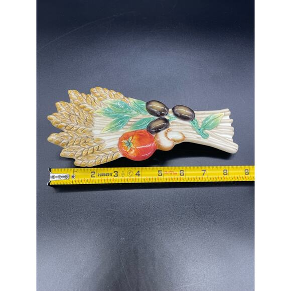 Fitz & Floyd Spoon Rest Papa Paisano Italian 9" Retired - Picture 5 of 6